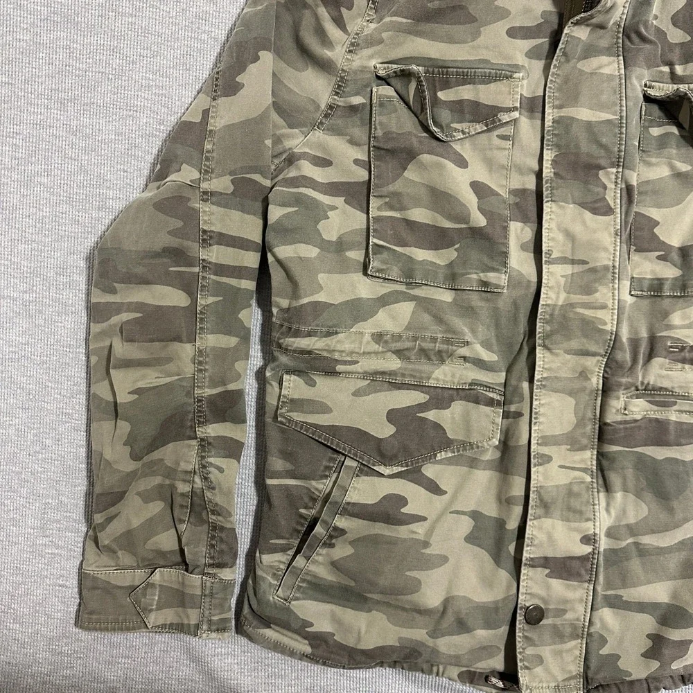 Lucky Brand Camo Field‎ Jacket Type L-54C Utility Stretch Green Mens Large